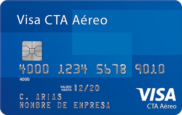 Cuenta de Tarjeta Aéreo Visa Corporativa